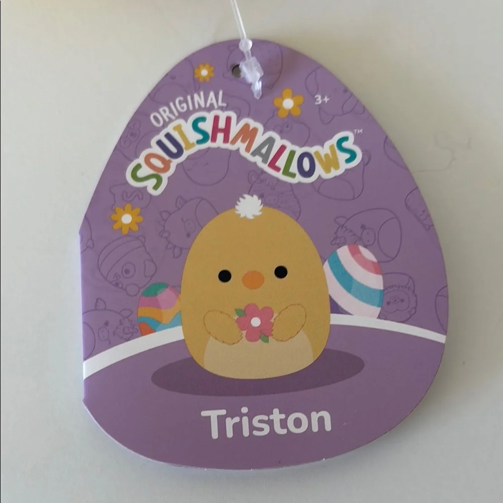 Triston the Easter Chick clip- on Squishmallows